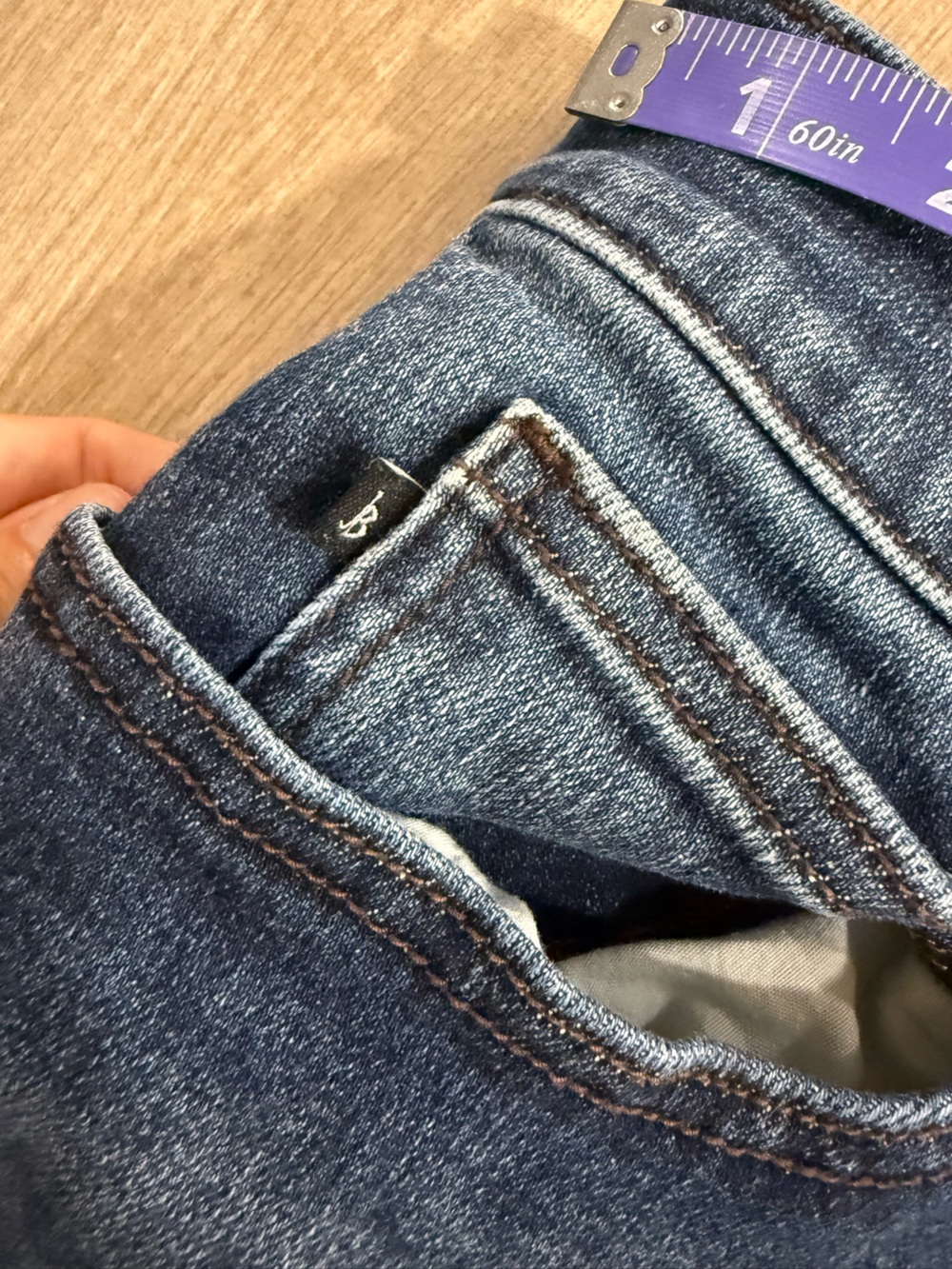 Judy Blue 16W Slim Fit Straight Leg Dark Wash Cuffed Every Day Jeans Style 82428 - Picture 9 of 13